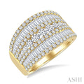 Baguette Diamond Fashion Bold Band