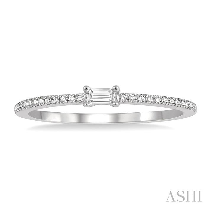 Stackable Petite Baguette Diamond Fashion Ring