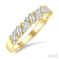 Mixed Shape Zig-Zag Diamond Fashion Band