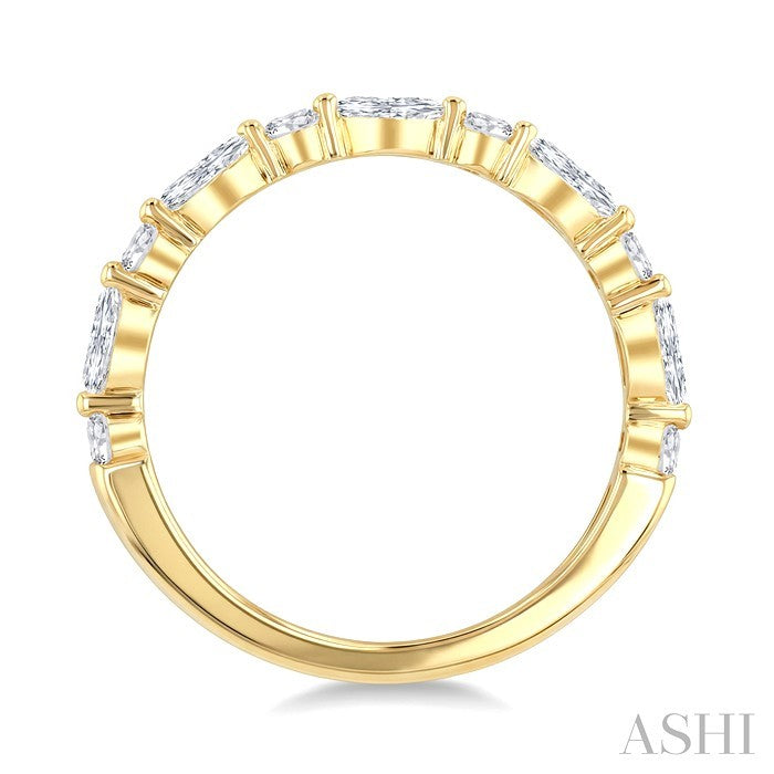 Marquise & Round Diamond Fashion Band