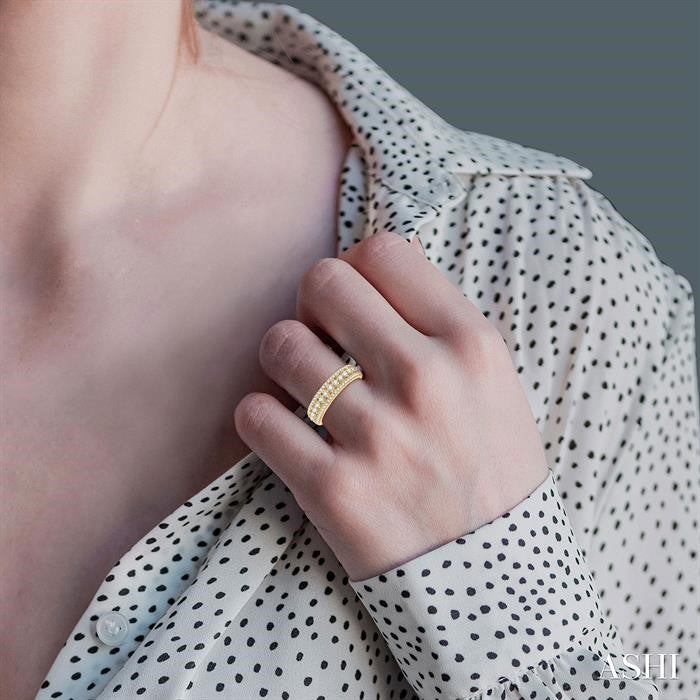 Three Row Diamond Fashion Band