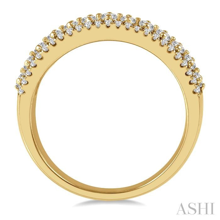 Three Row Diamond Fashion Band