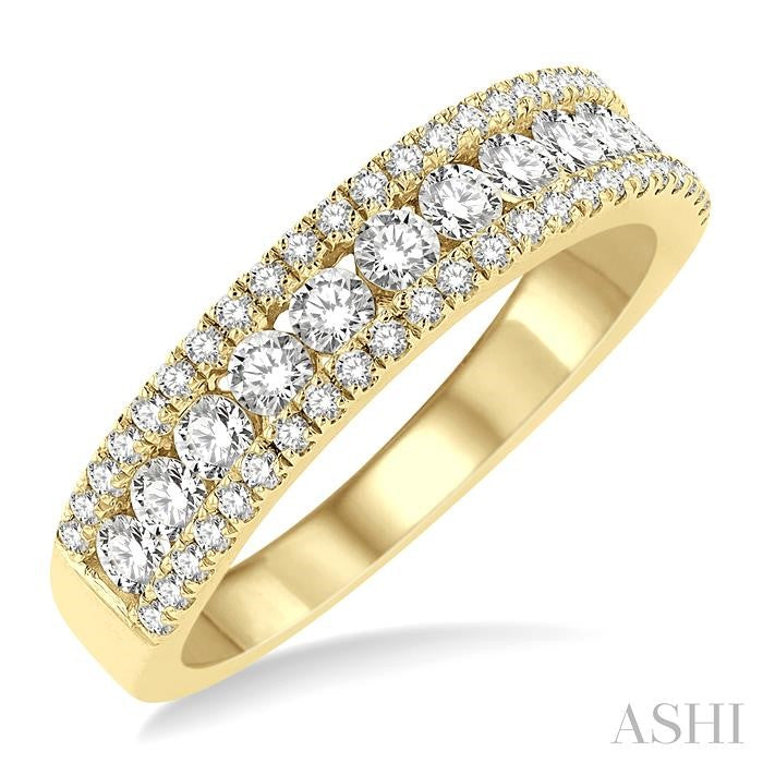 Channel Set Diamond Wedding Band