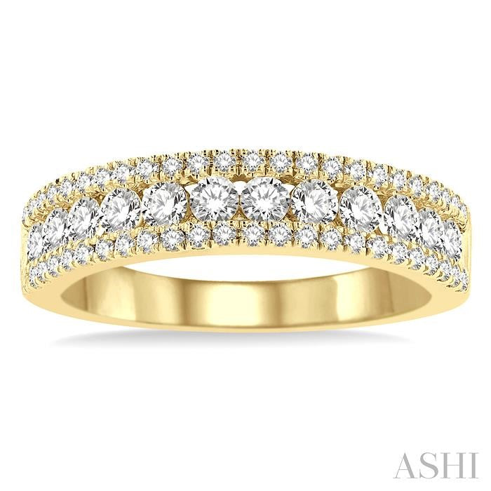 Channel Set Diamond Wedding Band