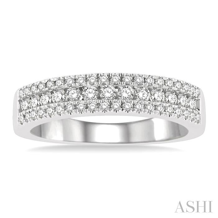 Channel Set Diamond Wedding Band