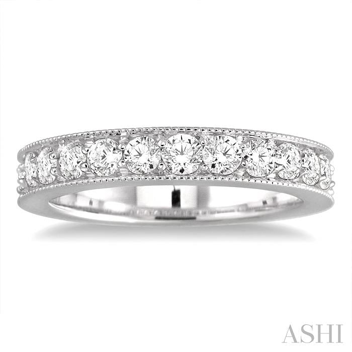 Channel Set Diamond Wedding Band