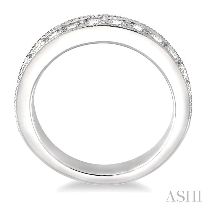 Channel Set Diamond Wedding Band