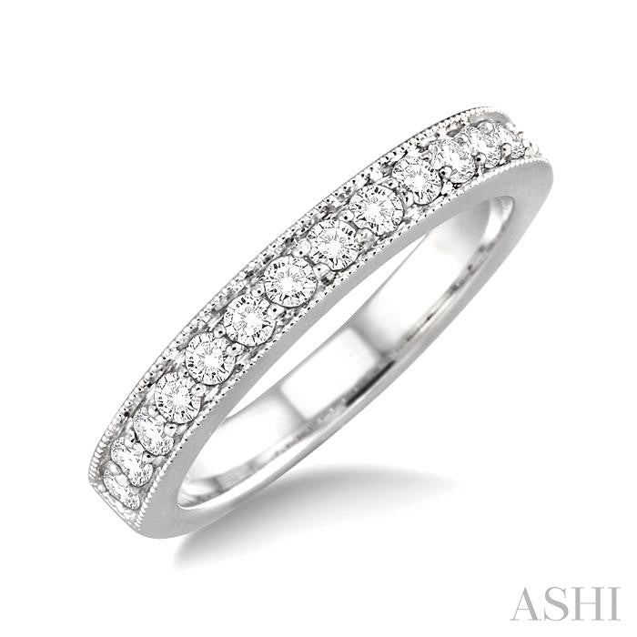 Channel Set Diamond Wedding Band