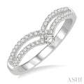 Chevron Diamond Fashion Ring
