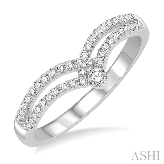 Chevron Diamond Fashion Ring