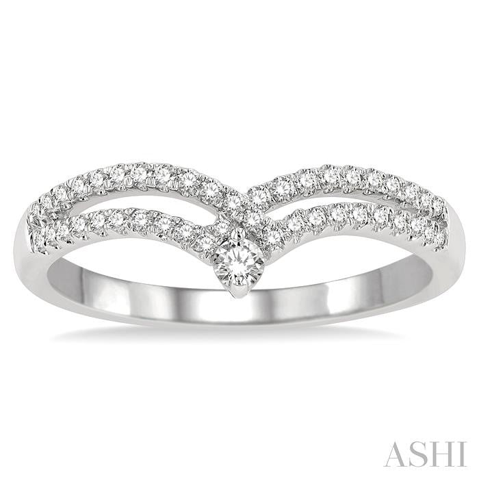 Chevron Diamond Fashion Ring
