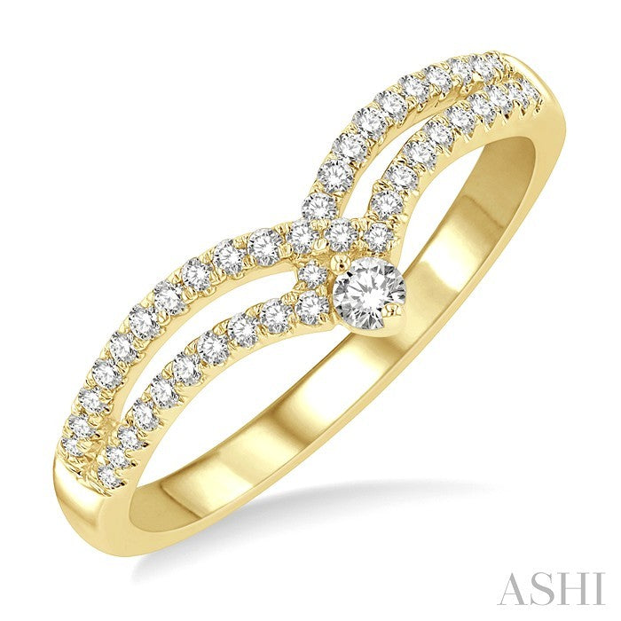 Chevron Diamond Fashion Ring