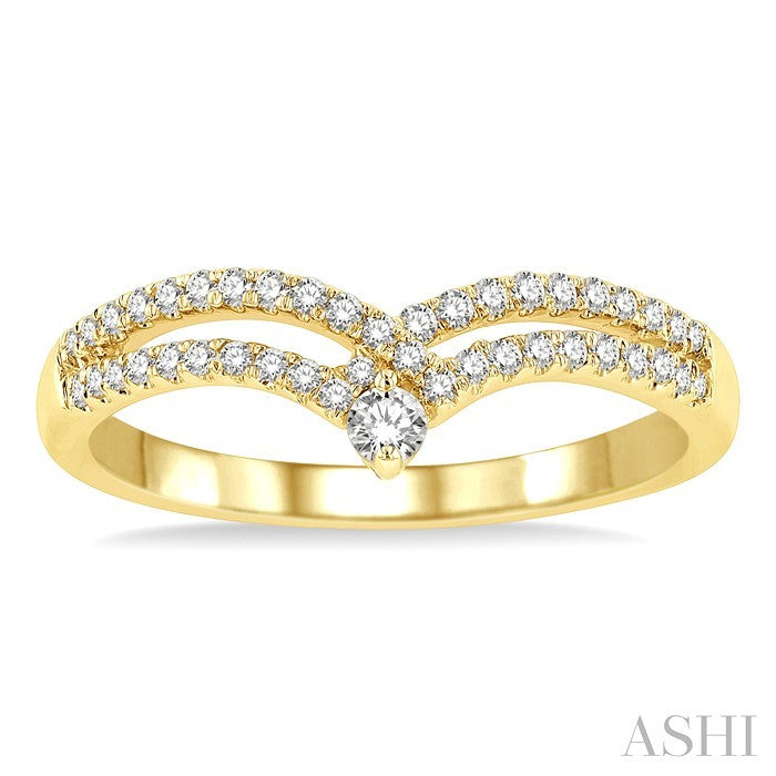 Chevron Diamond Fashion Ring