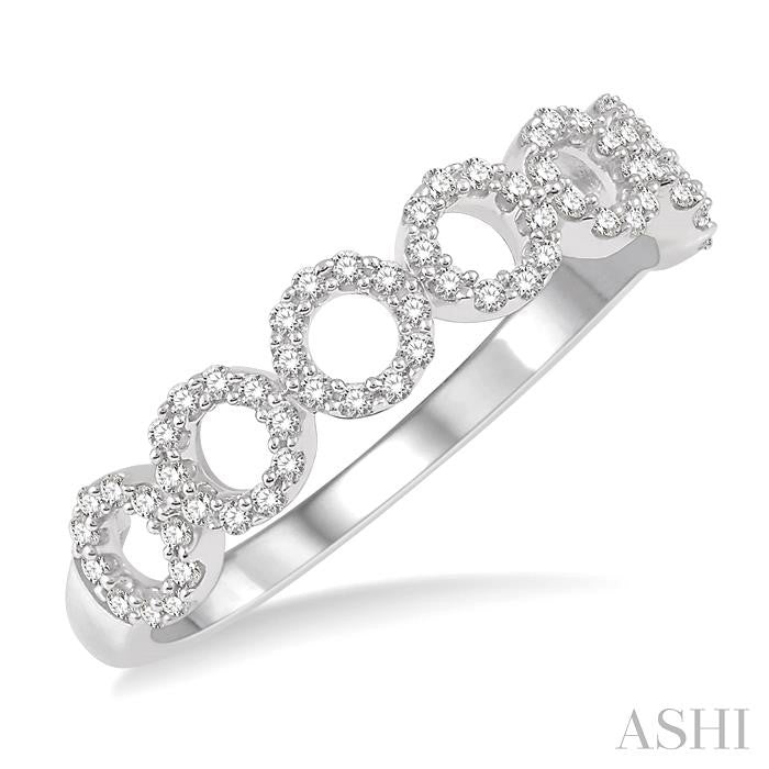 Circle Diamond Stackable Fashion Band