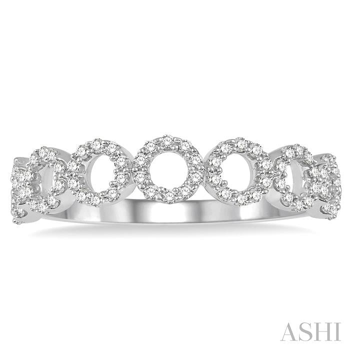 Circle Diamond Stackable Fashion Band