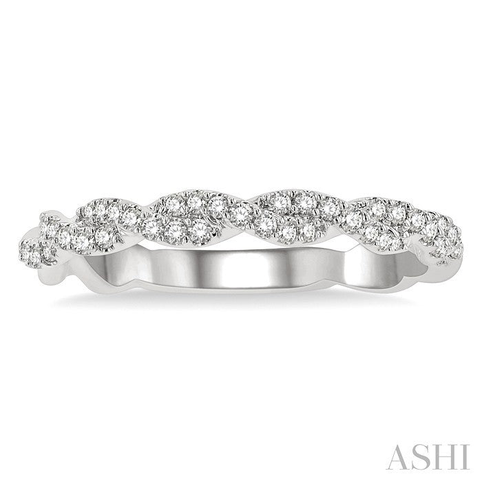 Twisted Diamond Stackable Fashion Band
