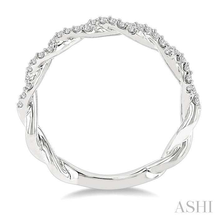 Twisted Diamond Stackable Fashion Band