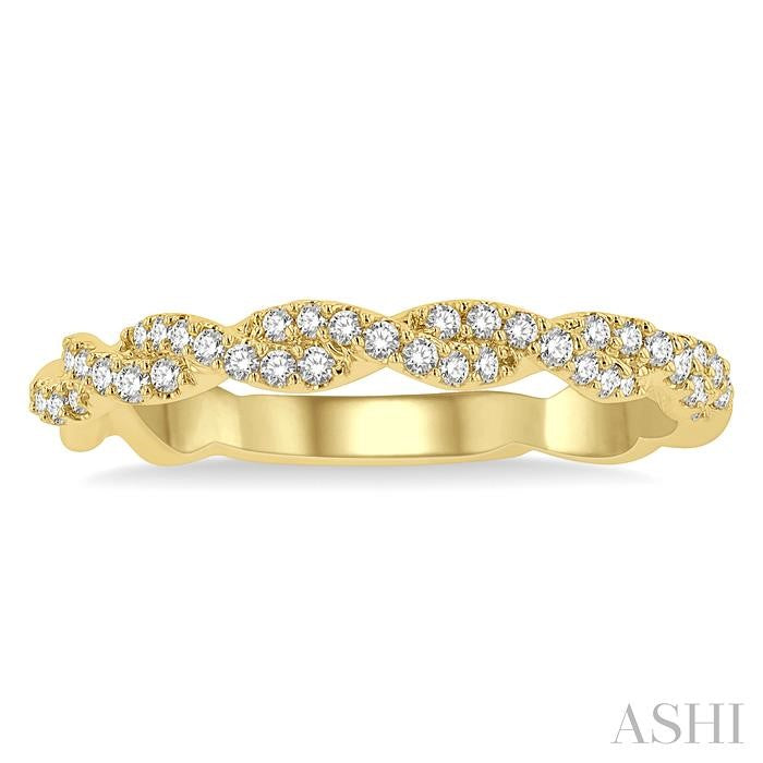 Twisted Diamond Stackable Fashion Band