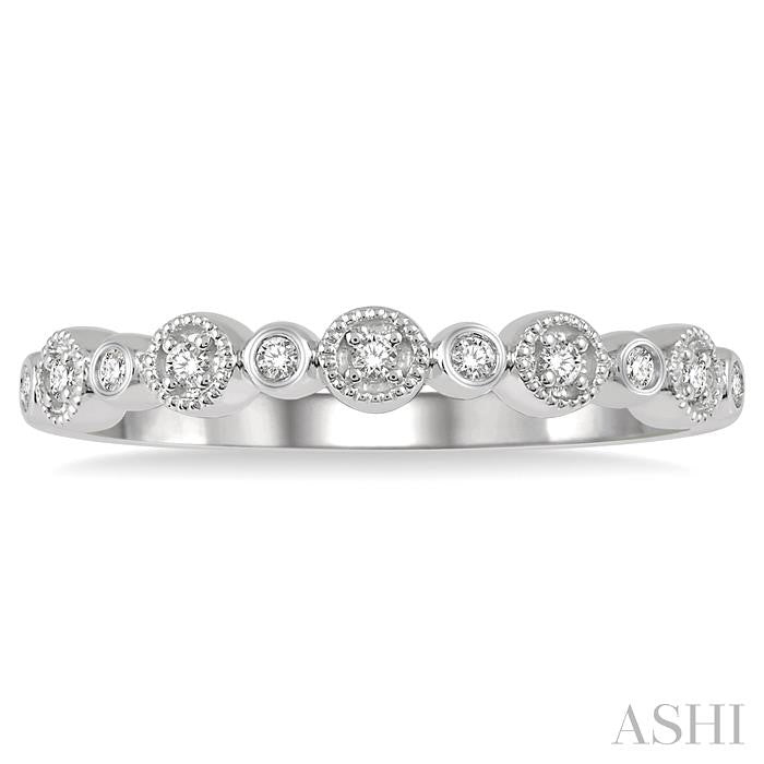 Round Shape Stackable Diamond Wedding Band