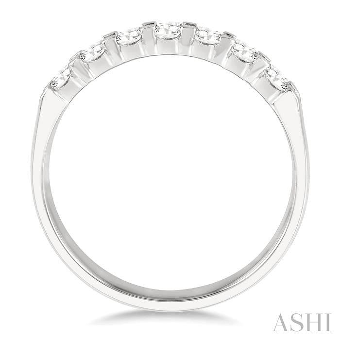 7 Stone Diamond Wedding Band