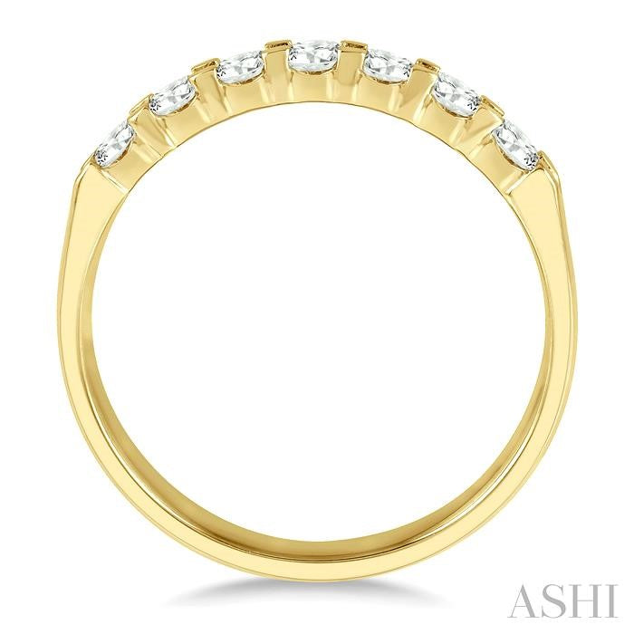 7 Stone Diamond Wedding Band