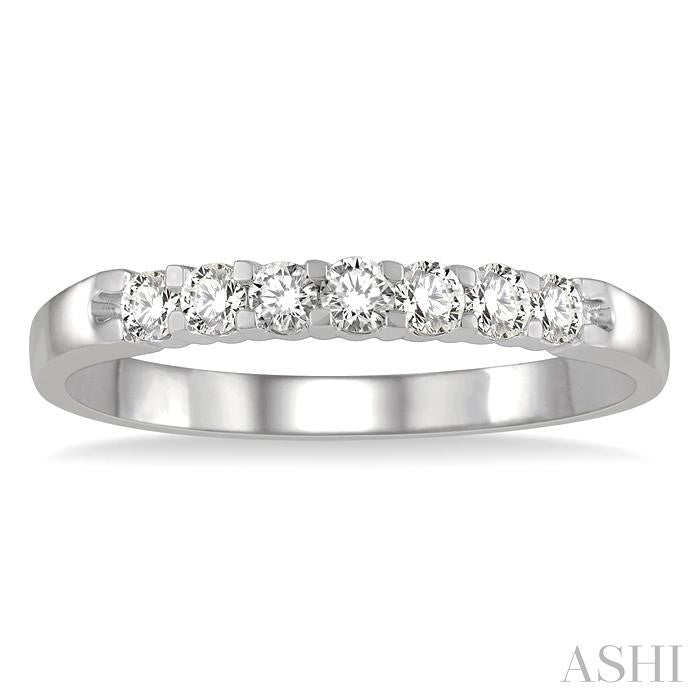 7 Stone Diamond Wedding Band