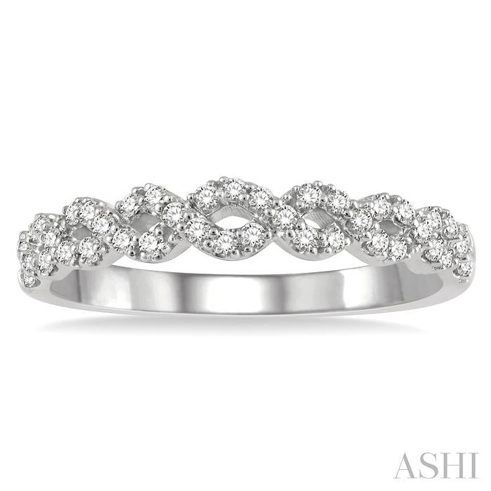 Twisted Diamond Stackable Fashion Band
