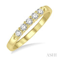 Round Shape 5 Stone Diamond Wedding Band
