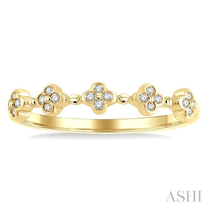 Stackable Clover Diamond Fashion Band