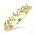 Stackable Leaf Diamond Fashion Band