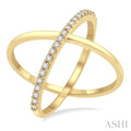Criss Cross Diamond Fashion Ring