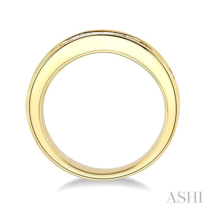 Channel Set Diamond Wedding Band