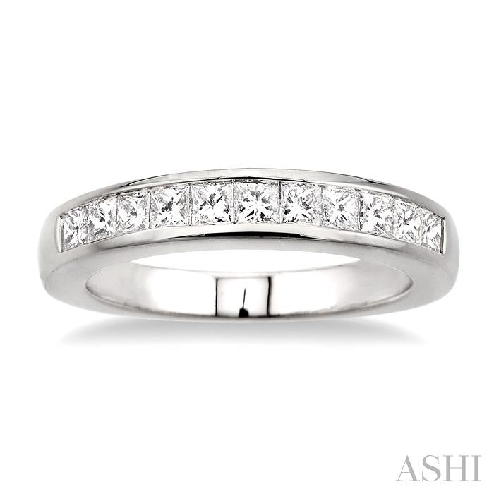 Channel Set Diamond Wedding Band