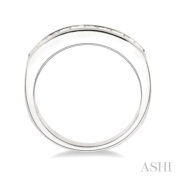 Channel Set Diamond Wedding Band