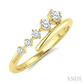 Graduated Diamond Fashion Open Ring
