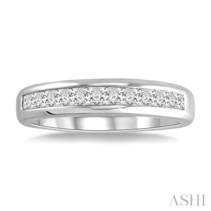 Channel Set Diamond Wedding Band