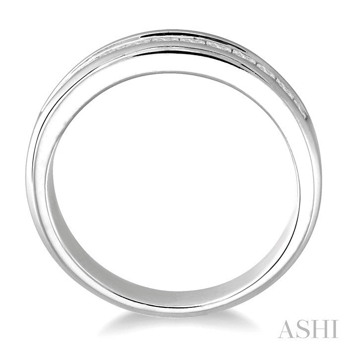 Channel Set Diamond Wedding Band