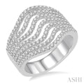 Multirow Diamond Fashion Ring