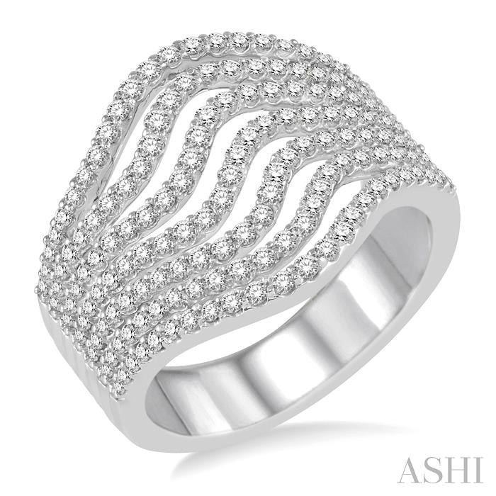 Multirow Diamond Fashion Ring