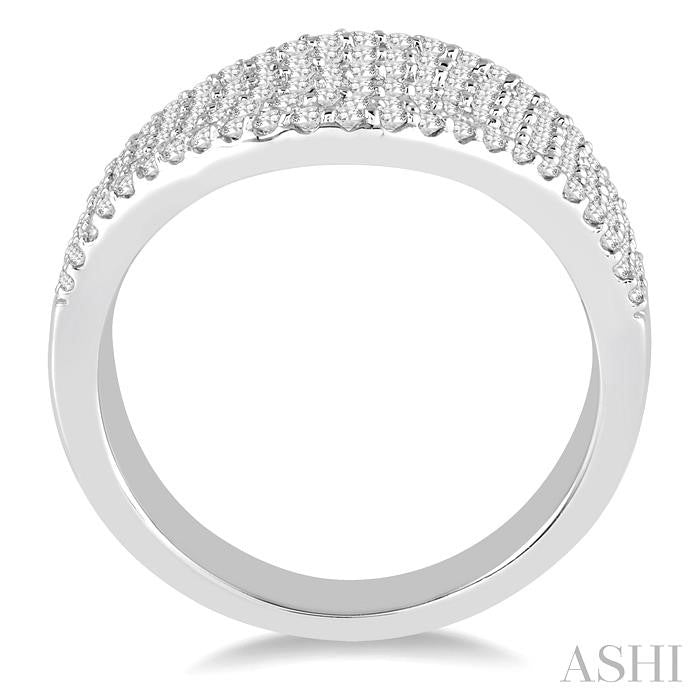Multirow Diamond Fashion Ring