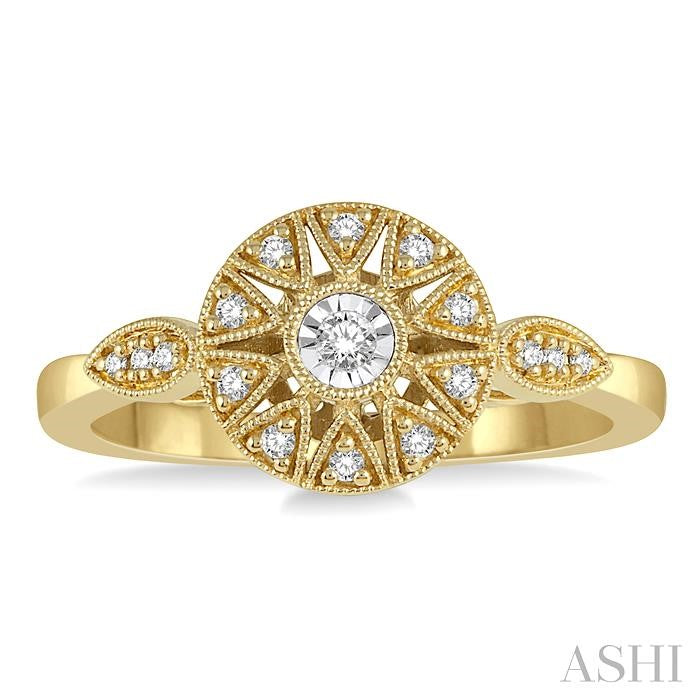 Round Shape Diamond Fashion Ring