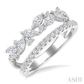 Double Row Diamond Fashion Ring