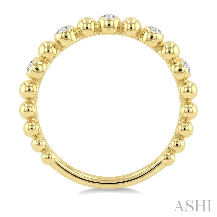 Bead Bijoux Bezel Set Diamond Fashion Ring