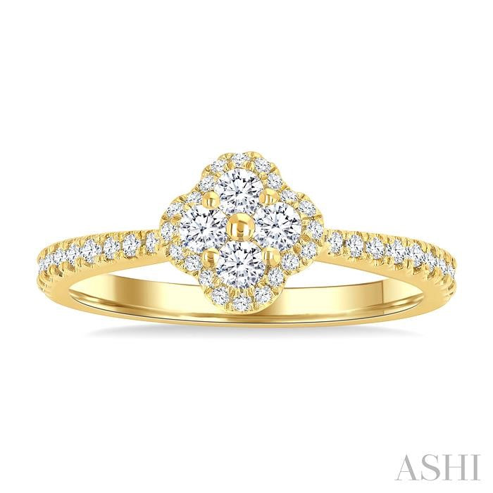 Clover Diamond Fashion Ring
