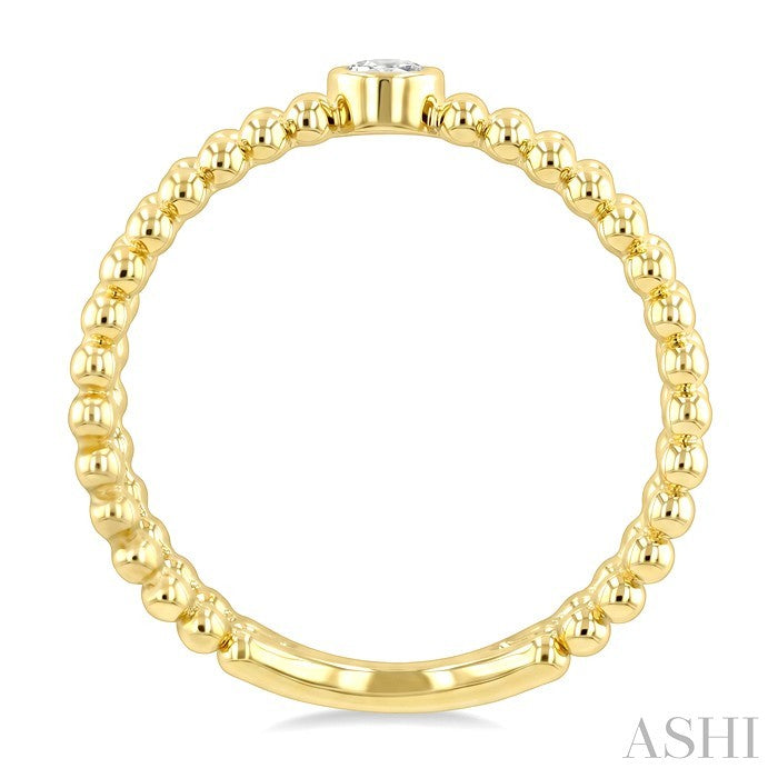 Bead Bijoux X-Wrap Bezel Diamond Fashion Ring