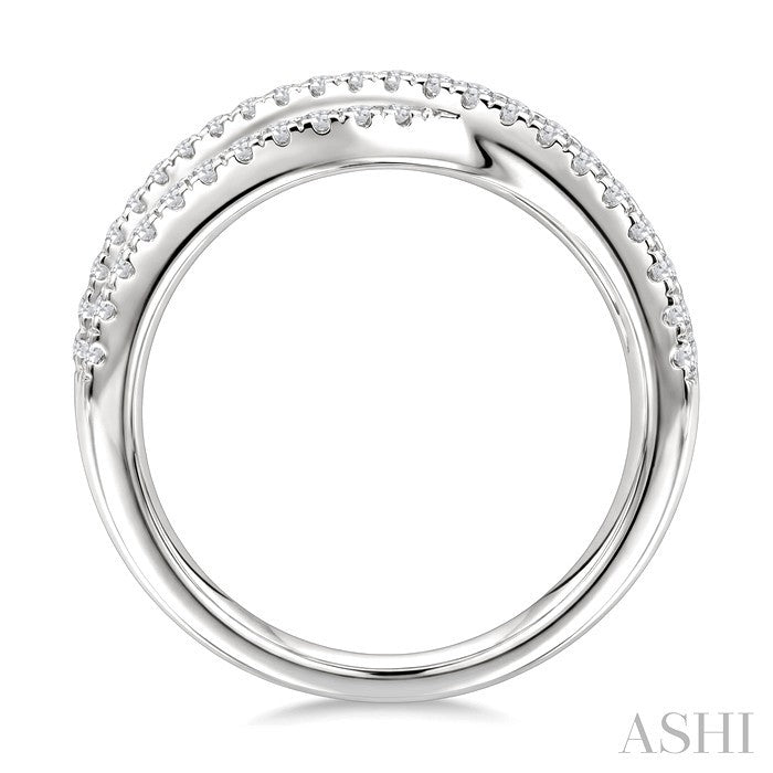 Criss Cross Bold Diamond Fashion Band