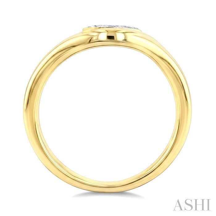 Oval Shape Curved Diamond Solitaire Ring