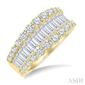 Baguette Diamond Fashion Band