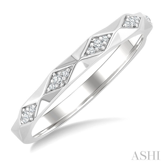 Geometric Stackable Diamond Fashion Band