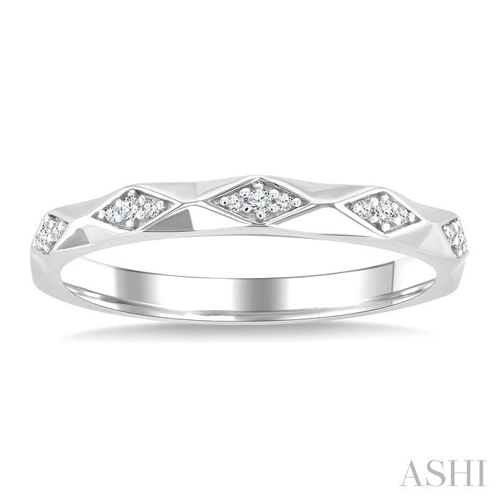Geometric Stackable Diamond Fashion Band